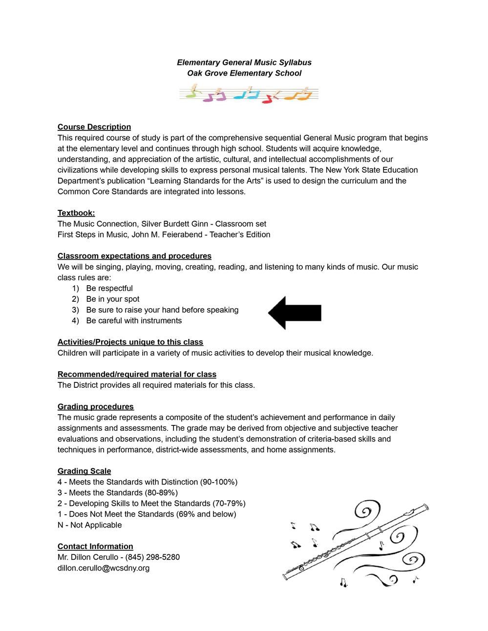 Oak Grove Syllabus